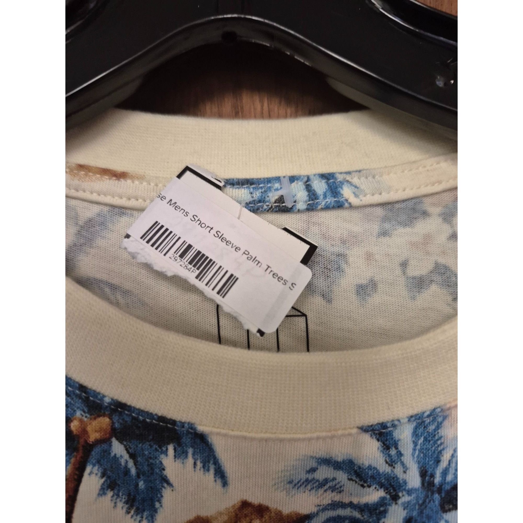 Other Original Use Mens Short Sleeve Palm Tree Print T-Shirt Beige Size US S / EU 44-46 / 1 - 4 Thumbnail