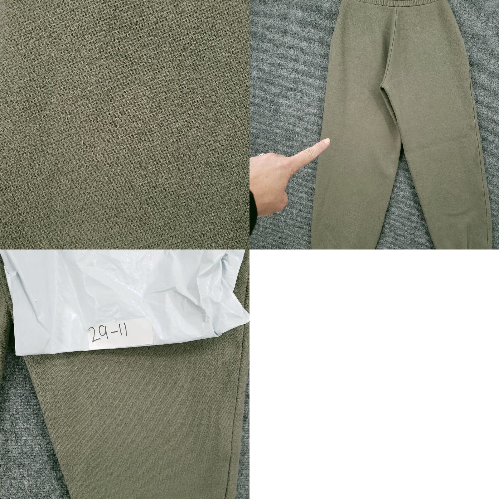 Zara Zara Jogger Pants Women S Small Green High Rise Sweatpants Drawstring Size 28" / US 6 / IT 42 - 11 Thumbnail