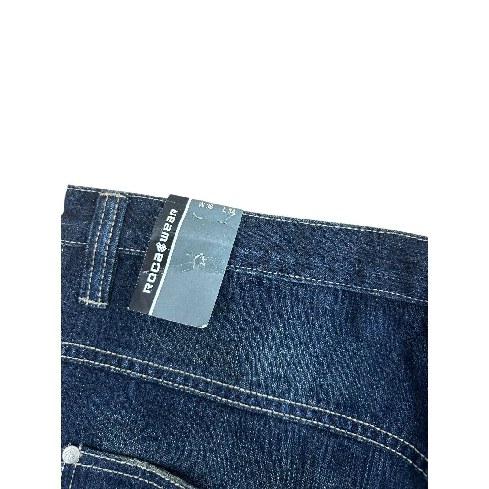 Rocawear Vintage Y2K Rocawear Jeans Mens Denim Baggy Hip Hop Cargo Wi Size US 36 / EU 52 - 5 Thumbnail