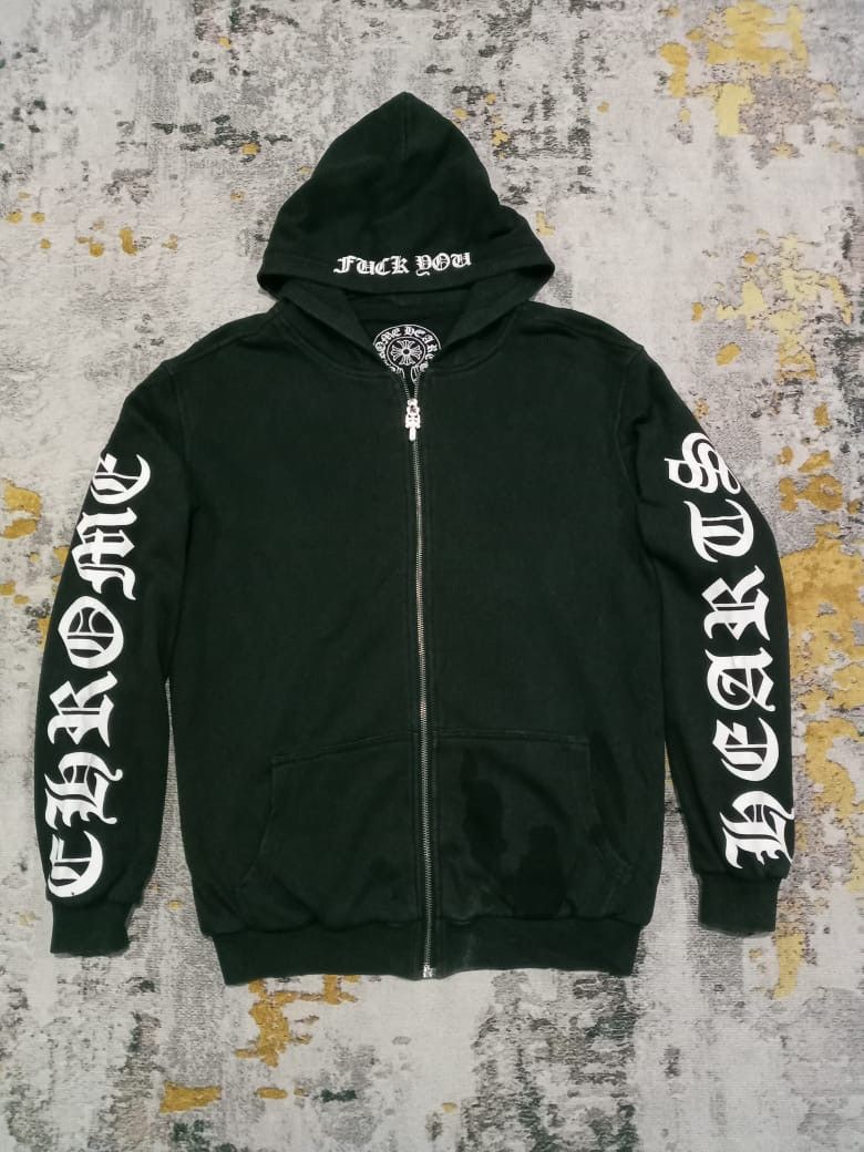 Vintage Chrome Hearts zipper Hoodie Grailed