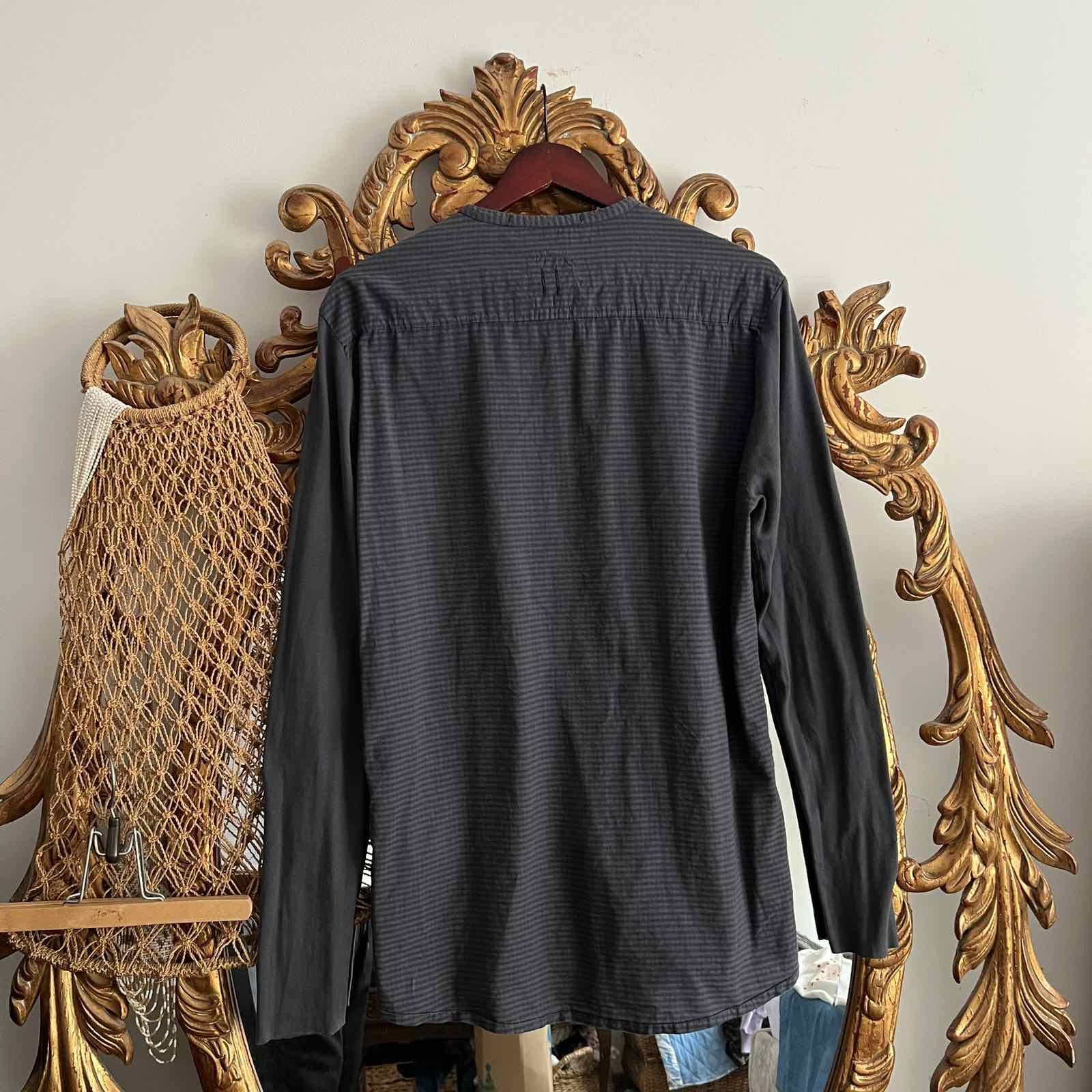 hannes roether Hannes Roether Men Black Avant Garde Button Up Shirt Size US M / EU 48-50 / 2 - 2 Thumbnail
