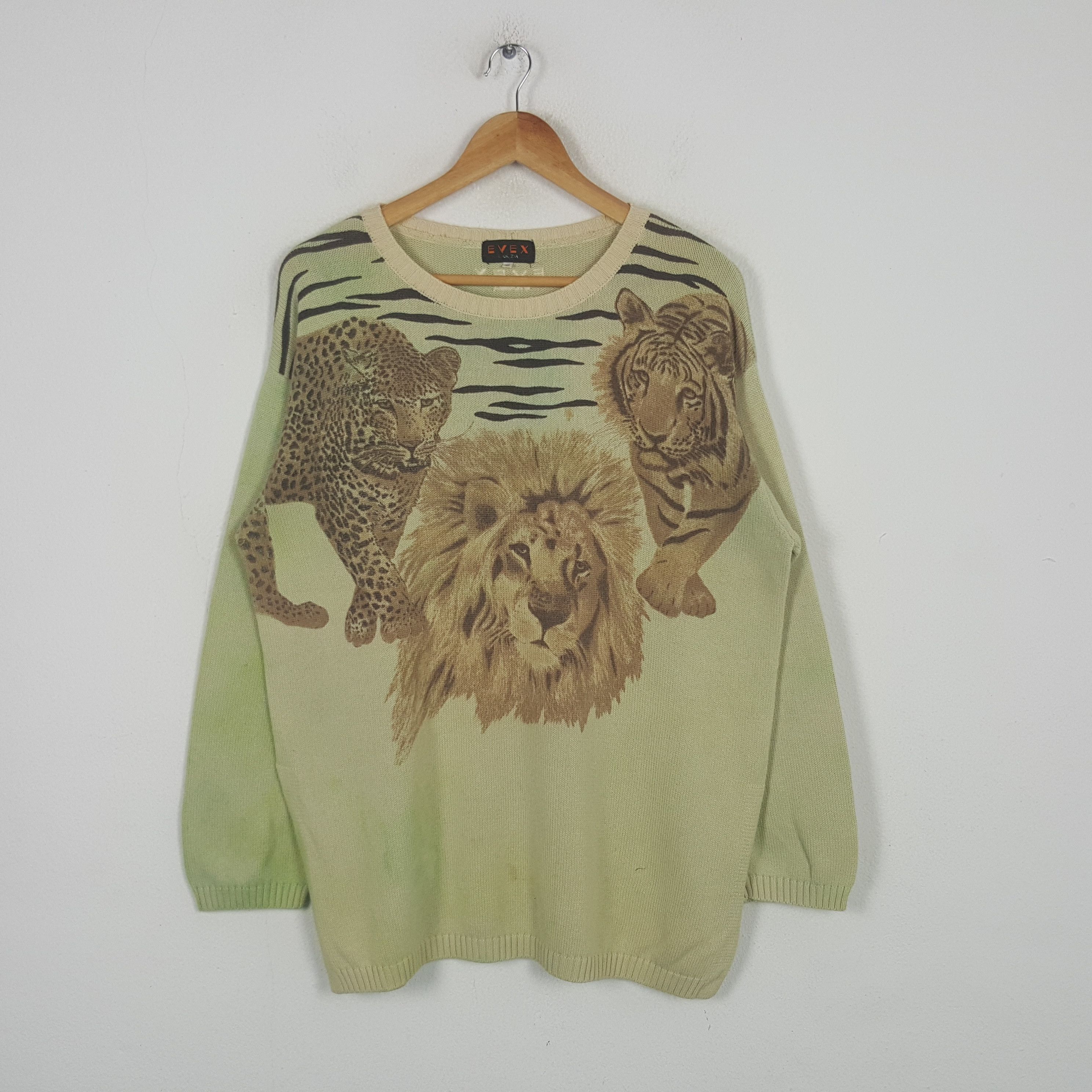 Vintage Vintage Evex Wild Life Tiger Habitat Sweatshirt RR1 Size US L / EU 52-54 / 3 - 1 Thumbnail