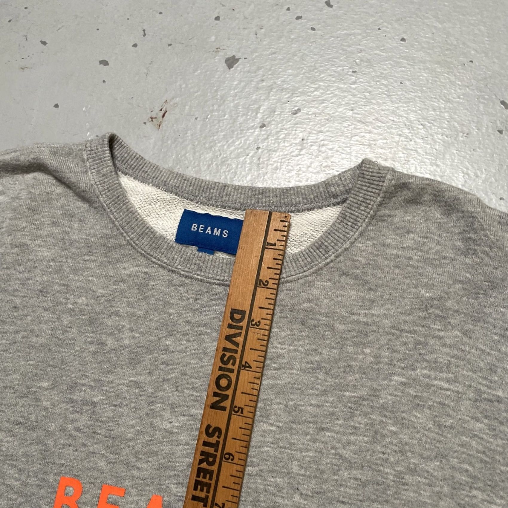 Logo 7 Beams Cotton Fleece Logo Crewneck Sweatshirt M - Unisex Adult Gray Size US M / EU 48-50 / 2 - 3 Thumbnail