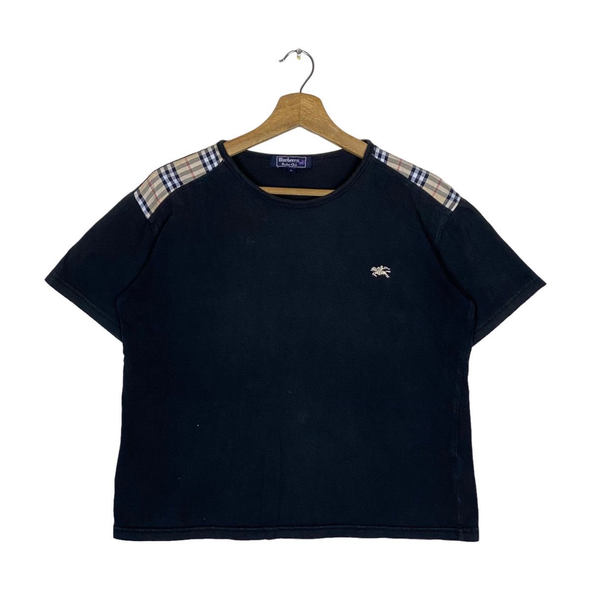 image of Vintage Blueberrys Rodeo Club Crop Top Tshirt in Black, Women's (Size Large)