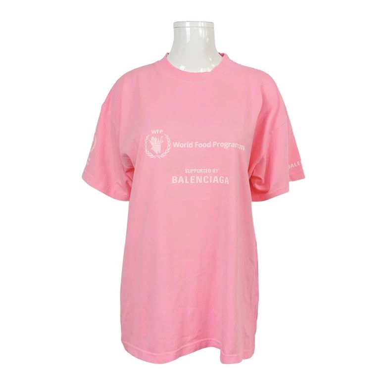 Balenciaga Balenciaga Co-branded pink short-sleeved T-shirt Size US M / EU 48-50 / 2 - 1 Thumbnail