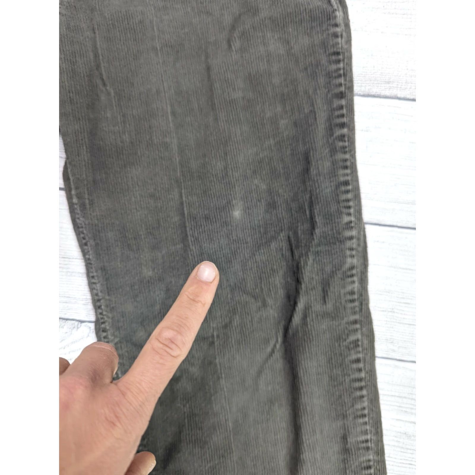 Eddie Bauer VTG Eddie Bauer High Rise Green Corduroy Pant Sz 8 Straight 90s Adults Mens or Womens Size 30" / US 8 / IT 44 - 4 Thumbnail