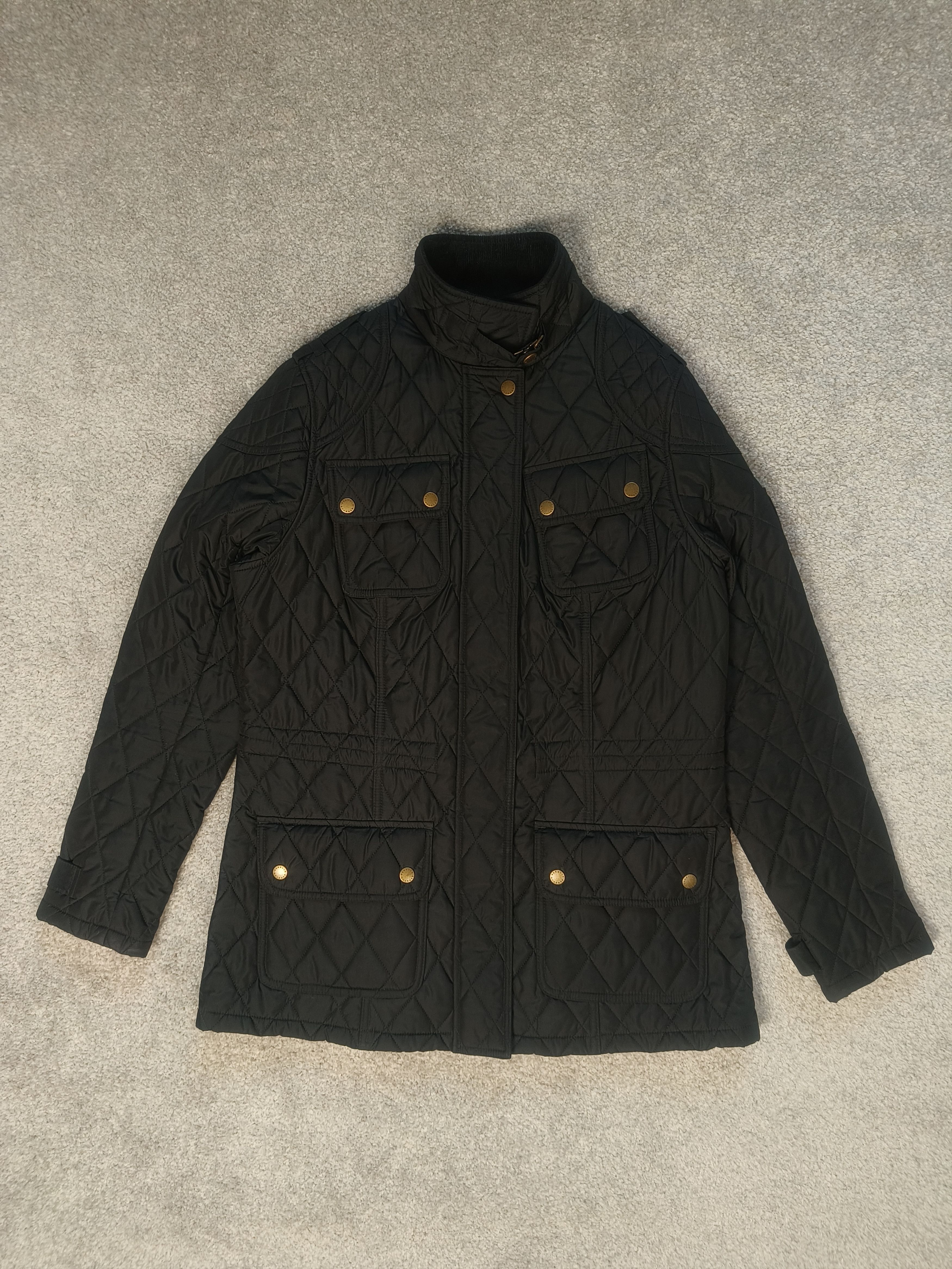 Barbour Barbour International Speedway Quilted Women Jacket Black Size M / US 6-8 / IT 42-44 - 1 Thumbnail