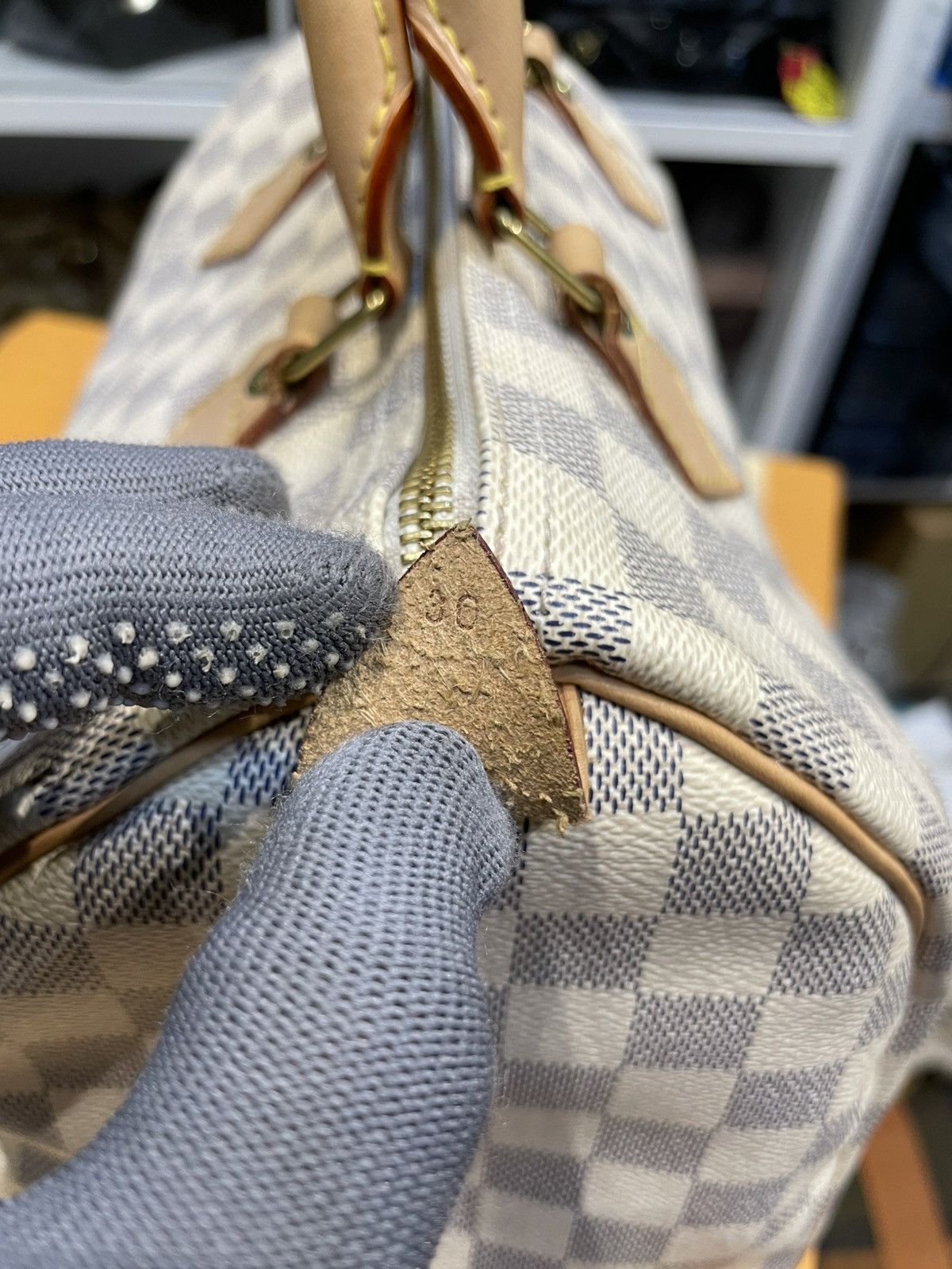 Louis Vuitton AUTHENTIC LOUIS VUITTON DAMIER AZURE SPEEDY 30 Size ONE SIZE - 8 Thumbnail