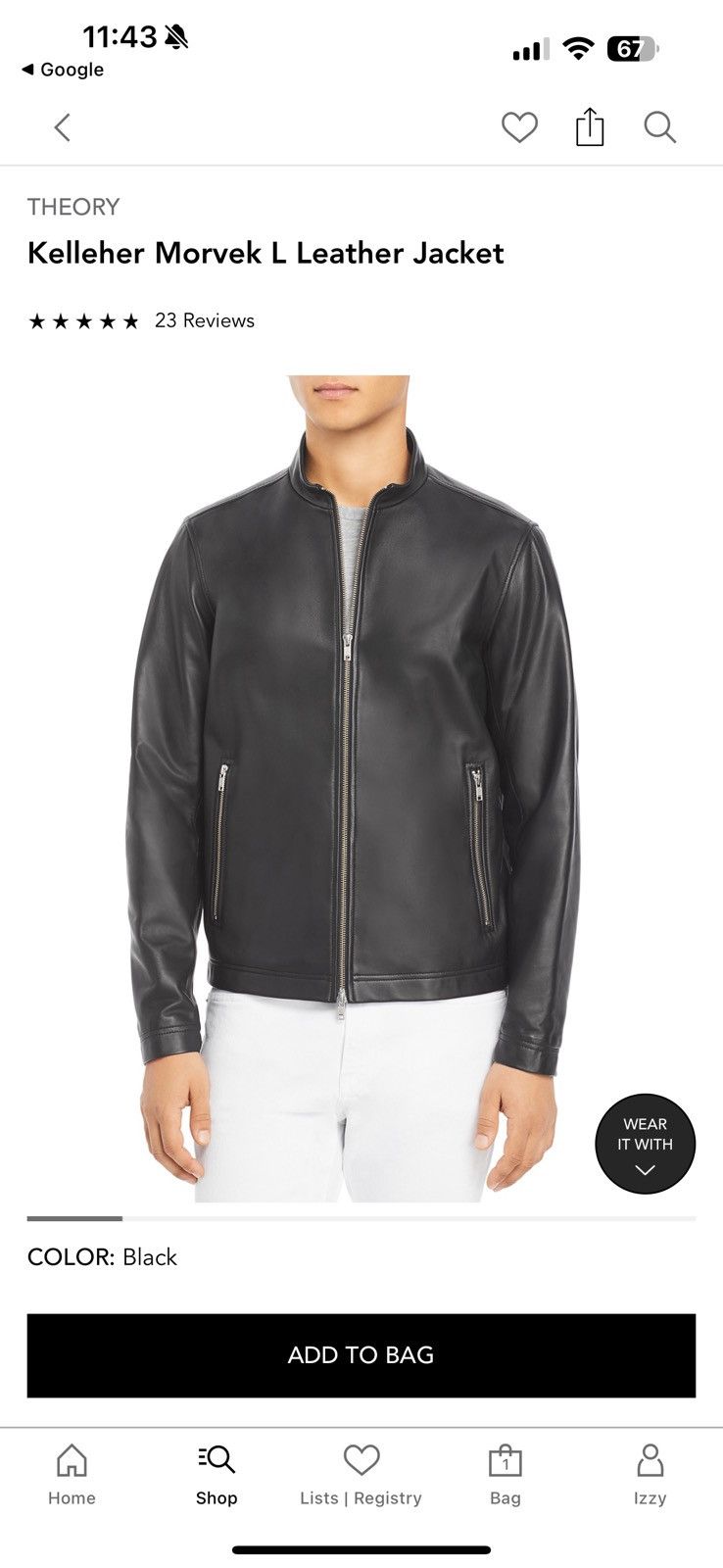 Theory Theory Morvek Black Leather Jacket XL Size US XL / EU 56 / 4 - 1 Thumbnail