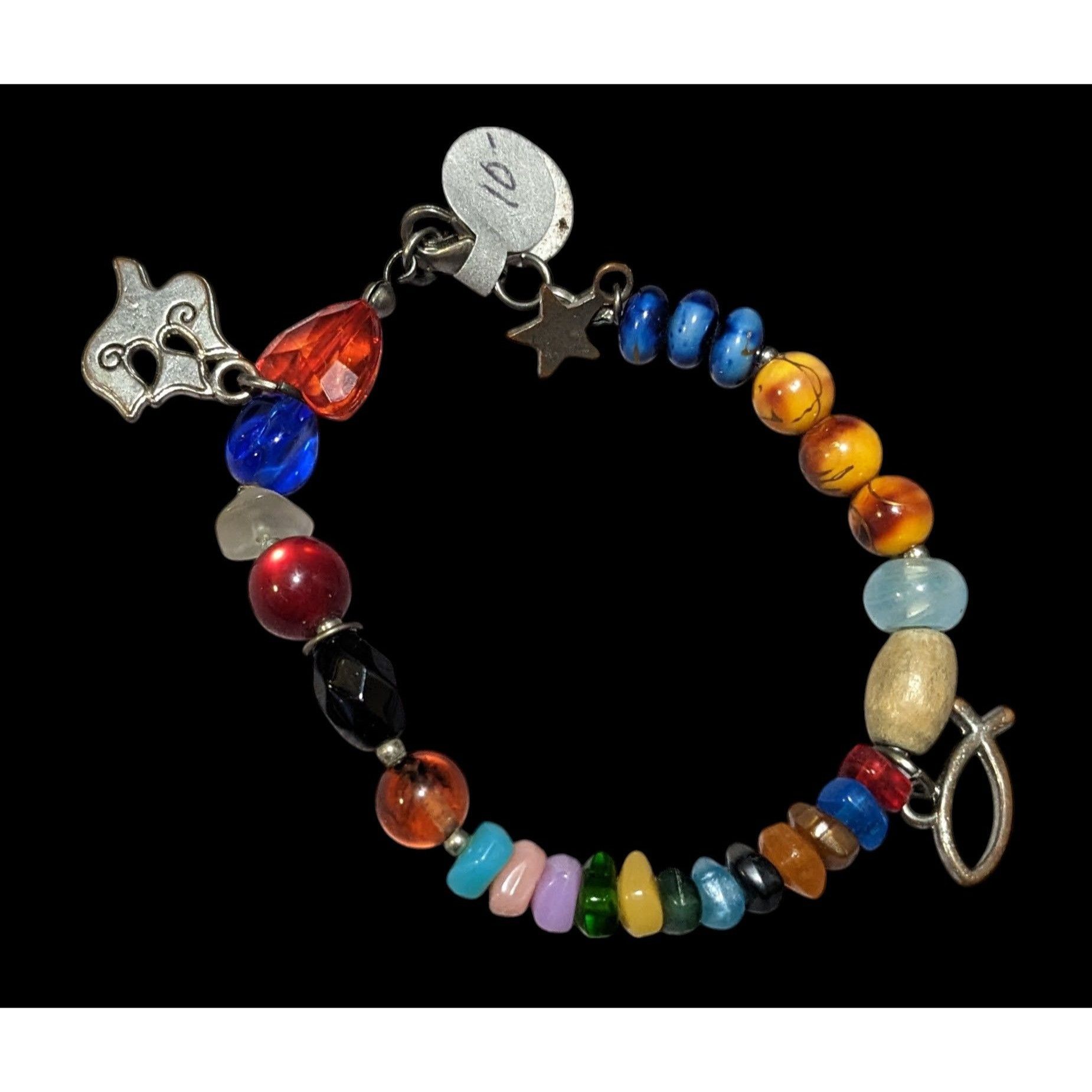 Other Handmade Rainbow Religious Charm Bracelet Size ONE SIZE - 1 Thumbnail
