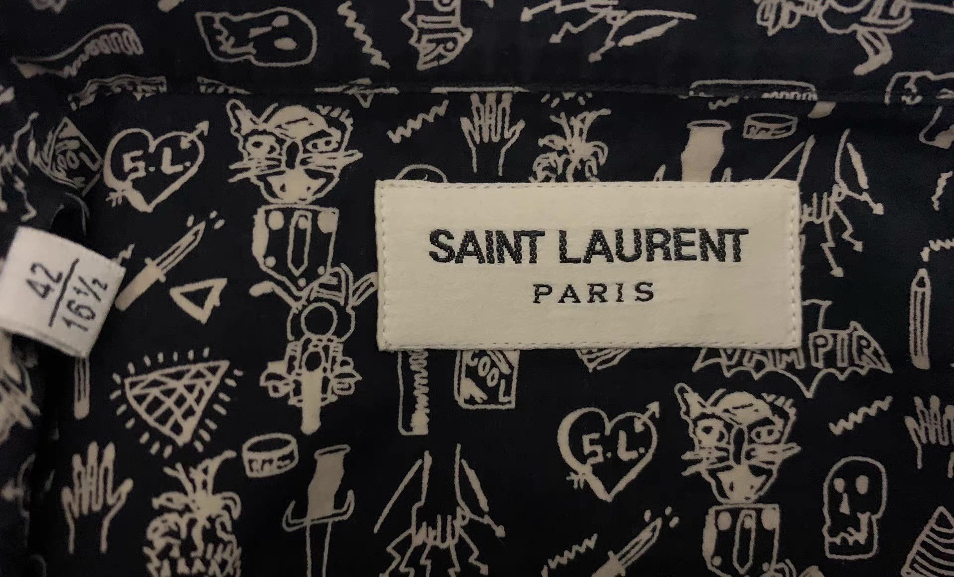 Saint Laurent Paris Saint Laurent SLP 14FW Q12 Size US XS / EU 42 / 0 - 5 Thumbnail