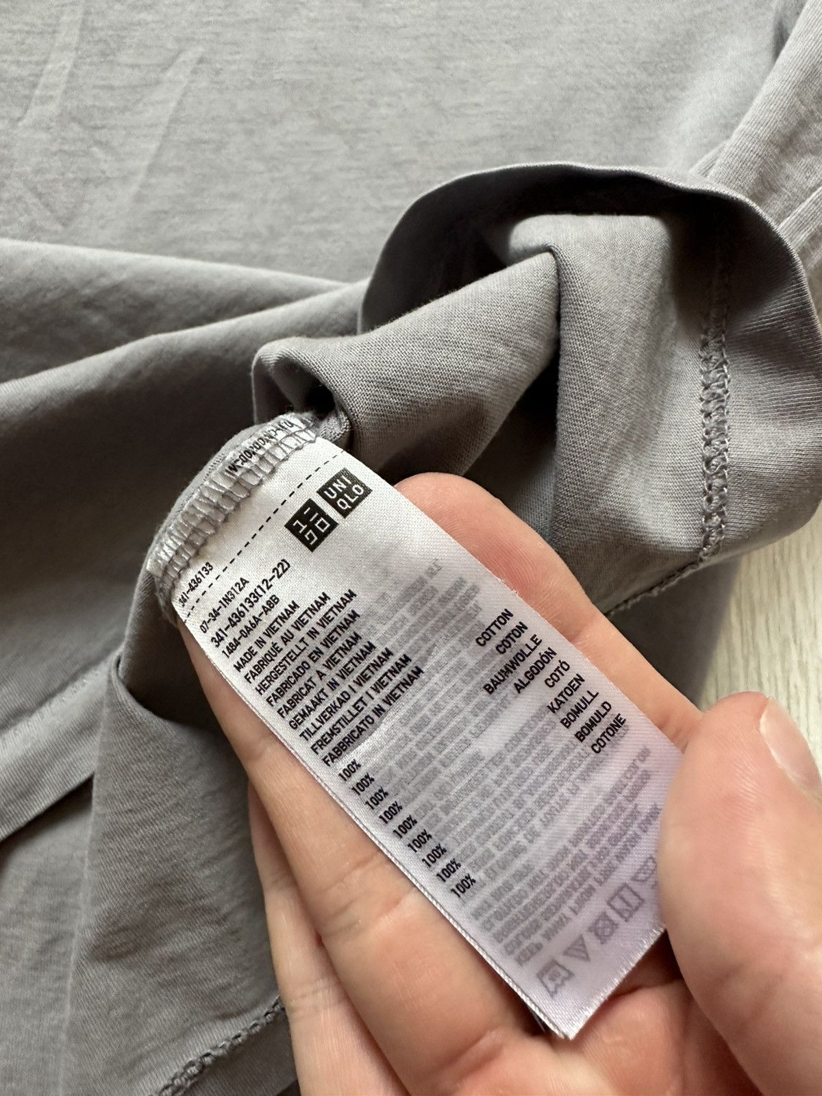 Jil Sander × Uniqlo Jil Sander J+ Uniqlo Essential Dark Grey Tee Size US M / EU 48-50 / 2 - 3 Thumbnail
