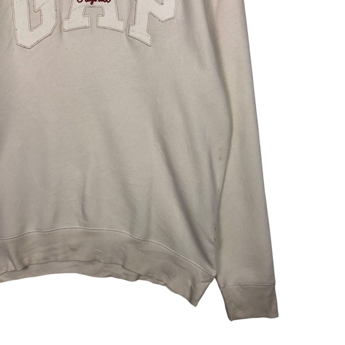 Japanese Brand GAP Original Spellout Crewneck Sweatshirt Cream Beige Size US L / EU 52-54 / 3 - 5 Thumbnail