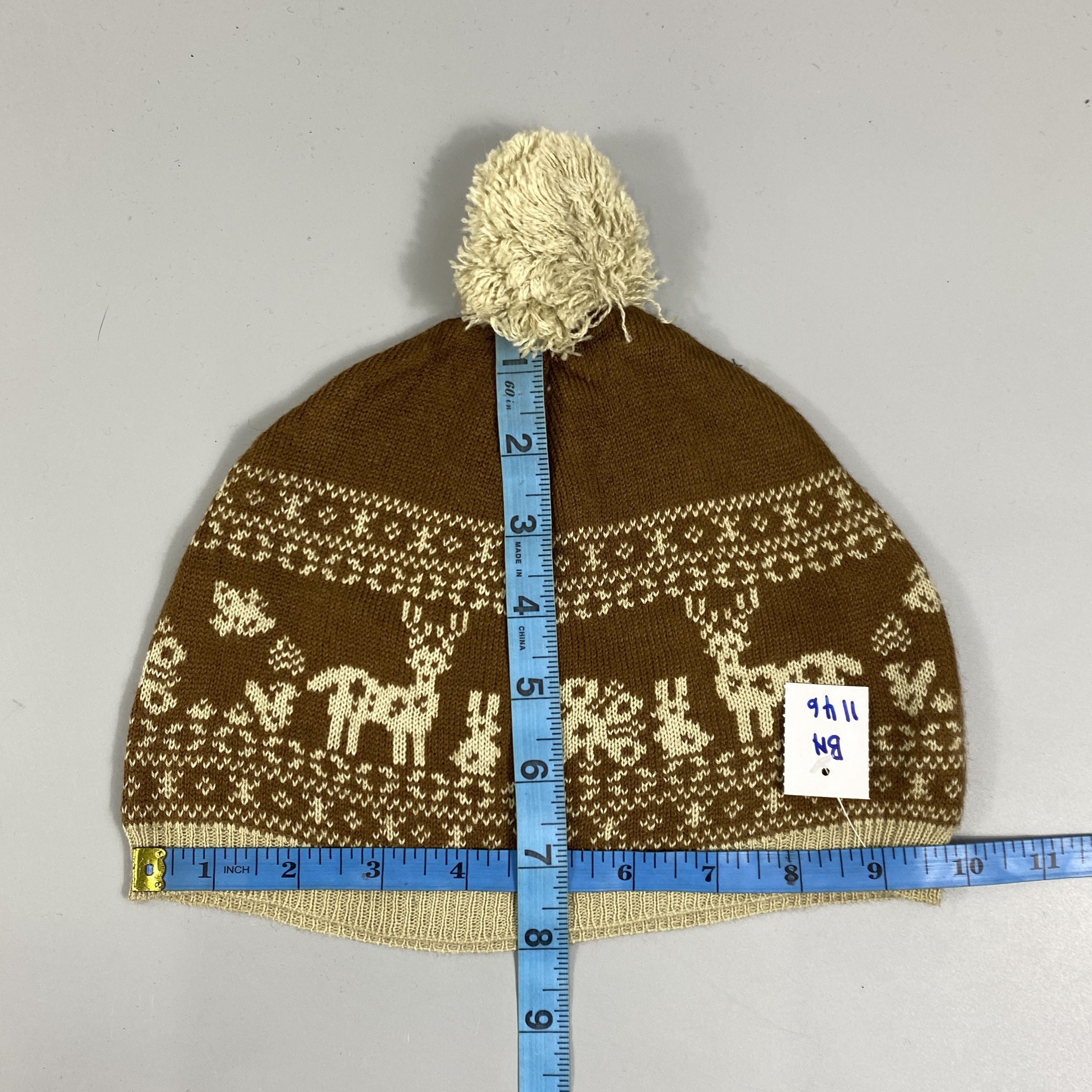 Japanese Brand Deer Winter Snow Cap Beanie Hat -BN1146 Size ONE SIZE - 5 Thumbnail