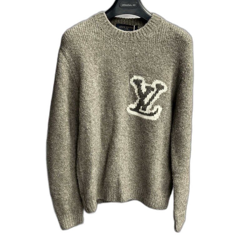 Louis Vuitton Louis Vuitton Brown Logo Print Sweater Size US L / EU 52-54 / 3 - 1 Thumbnail