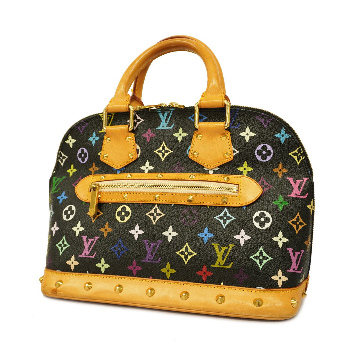 image of Louis Vuitton Handbag Monogram Multicolor Alma Noir Back in Black, Women's