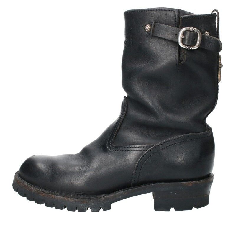 Chrome Hearts CHROME HEARTS WESCO BOSS Gunslinger Leather Engineer Boots |  Grailed