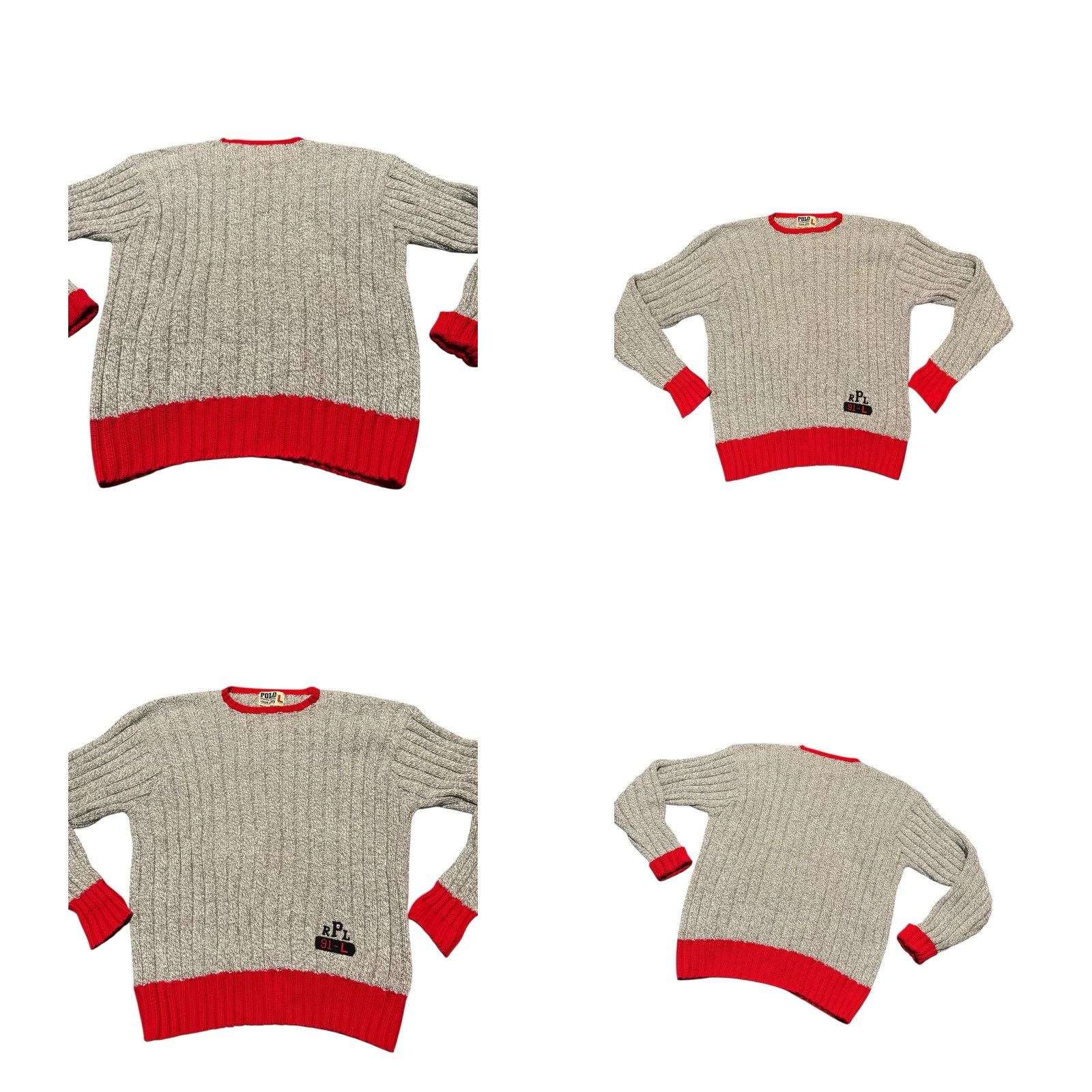Polo Ralph Lauren VINTAGE Polo Ralph Lauren Sweater Mens Large Ribbed PRL Polo Sporting Goods 90s Polo Size US L / EU 52-54 / 3 - 8 Thumbnail