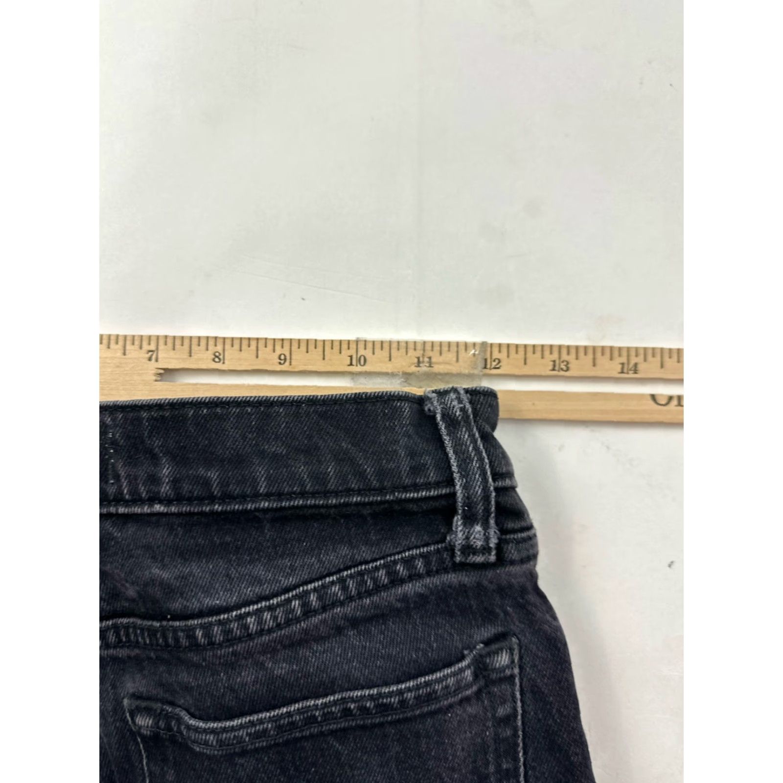 Abercrombie & Fitch VINTAGE Abercrombie & Fitch Jeans Women’s 00 Black The Skinny High Rise Button Fly - 90s Mom Style Womens" Size 24" / US 00 / IT 34 - 7 Thumbnail