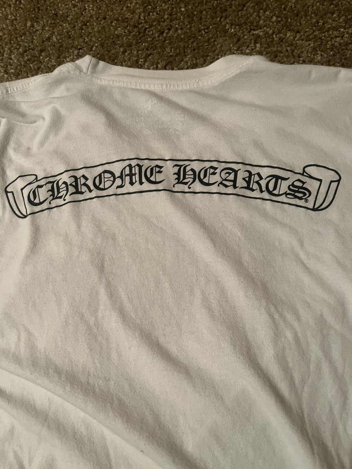 Chrome Hearts Chrome Hearts Scroll Long Sleeve Logo Tee Size US M / EU 48-50 / 2 - 4 Thumbnail