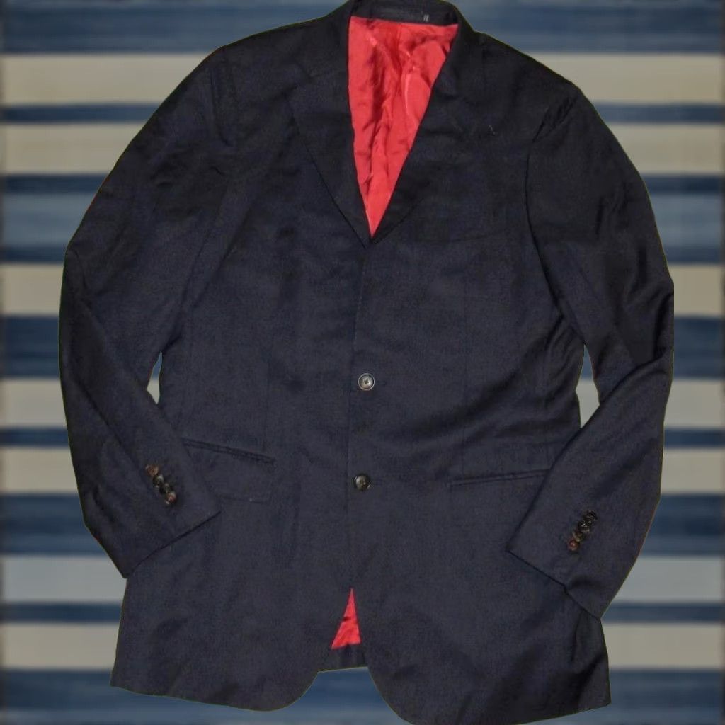 Suitsupply Suitsupply Navy Blue Wool Sienna Single Breasted Blazer Jacket 44 Long Mens Size 44R - 1 Thumbnail