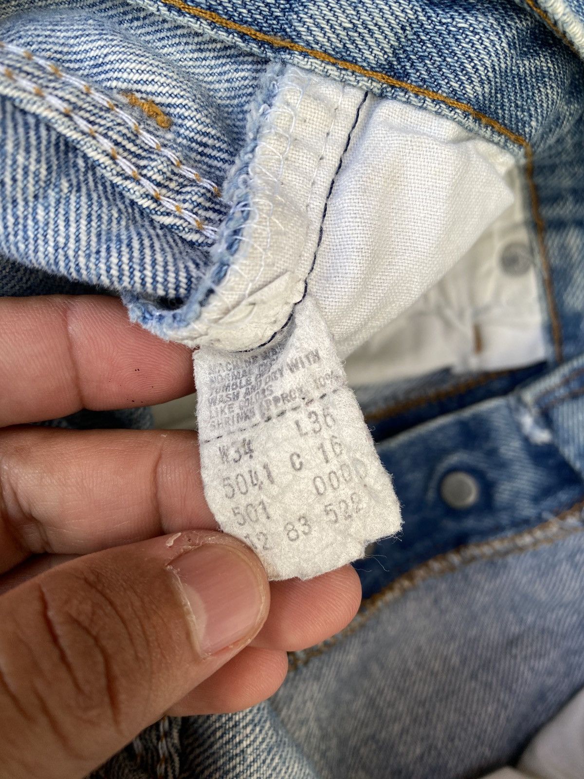 Levi's Vintage Clothing W32x32 Vintage levi's 501 distressed made in USA Size US 32 / EU 48 - 9 Thumbnail