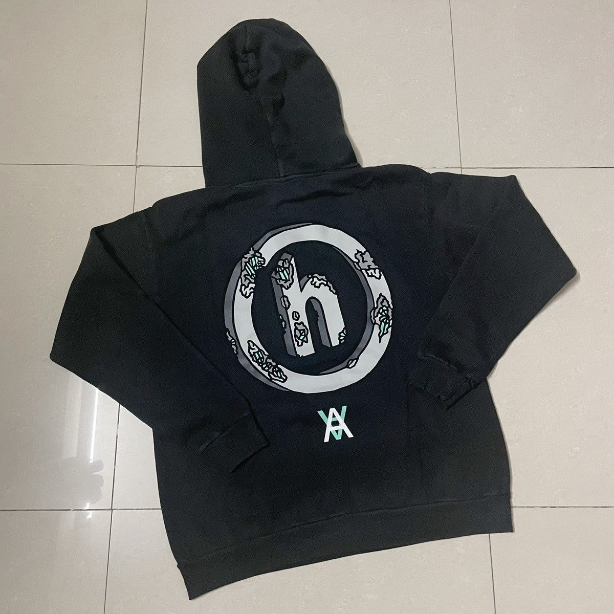 HIDDEN Eroded H logo hoodie Size US M / EU 48-50 / 2 - 1 Thumbnail