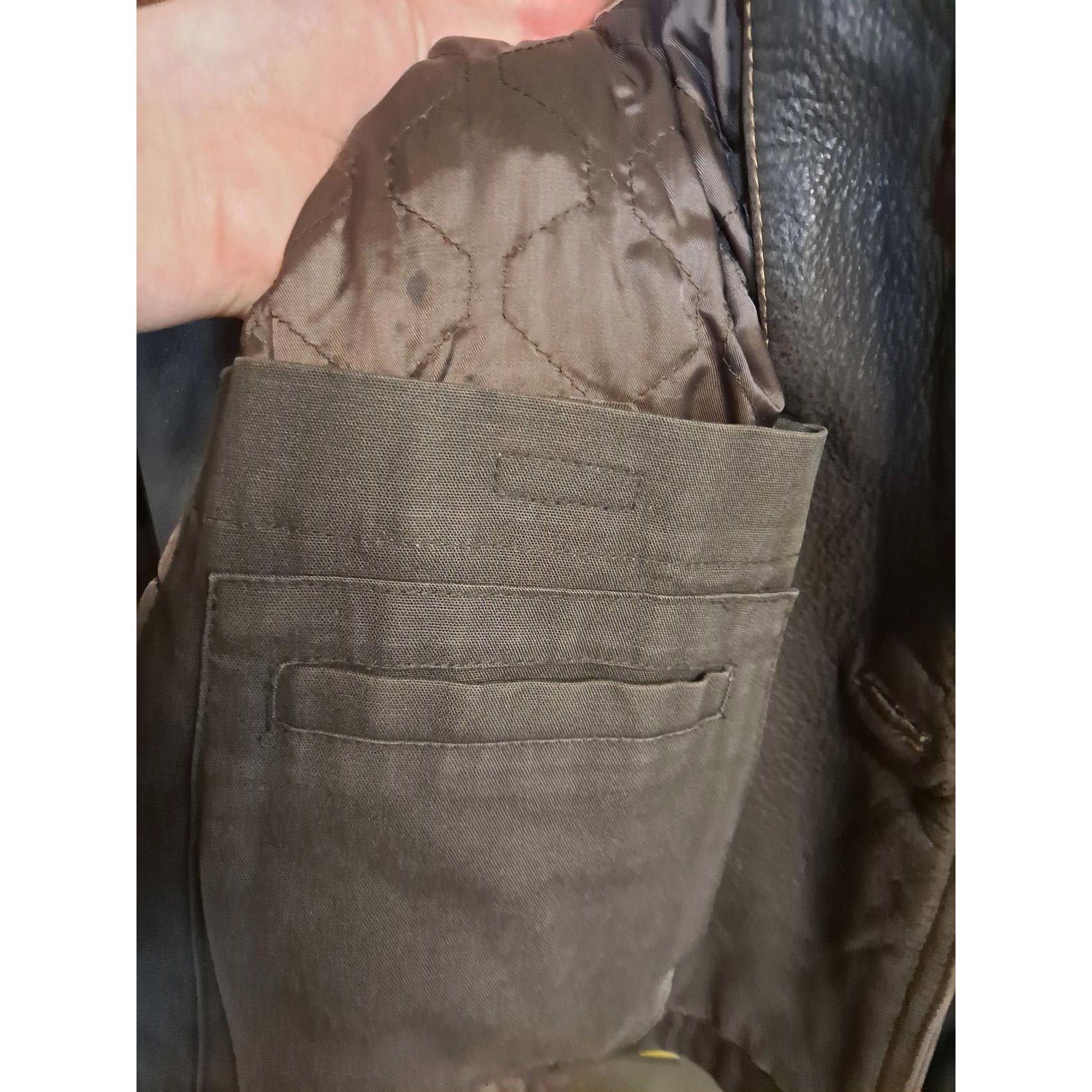 Columbia VIntage Columbia Long Leather Button Up Long Coat with Insid Size US XL / EU 56 / 4 - 7 Thumbnail