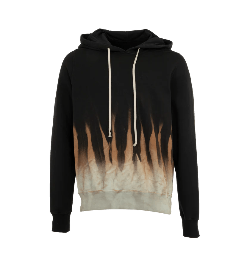 Rick Owens Drkshdw o1h1sh10525 Oversize Crater Hoodie in Black/Terra Size US M / EU 48-50 / 2 - 1 Thumbnail