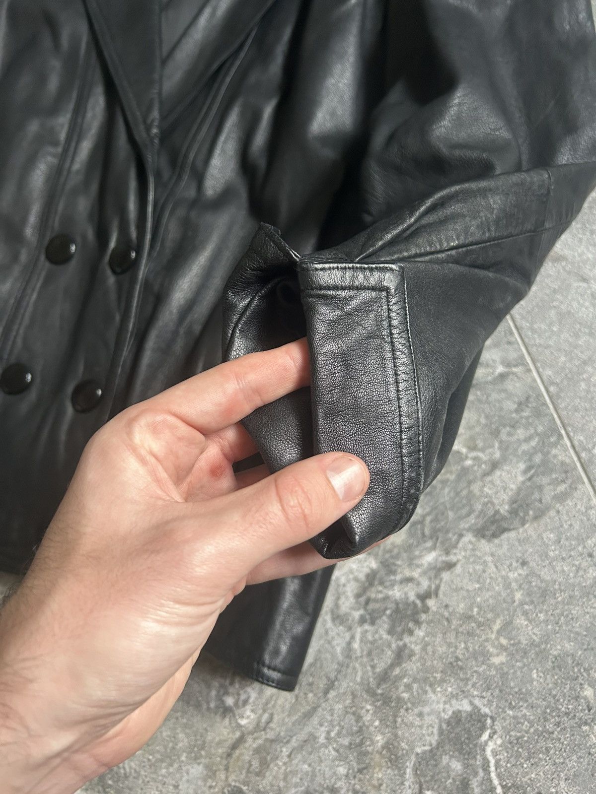 Vintage Y2K VINTAGE LEATHER JACKET SOLID STYLE Y2K WOMENS Size XS / US 0-2 / IT 36-38 - 3 Thumbnail