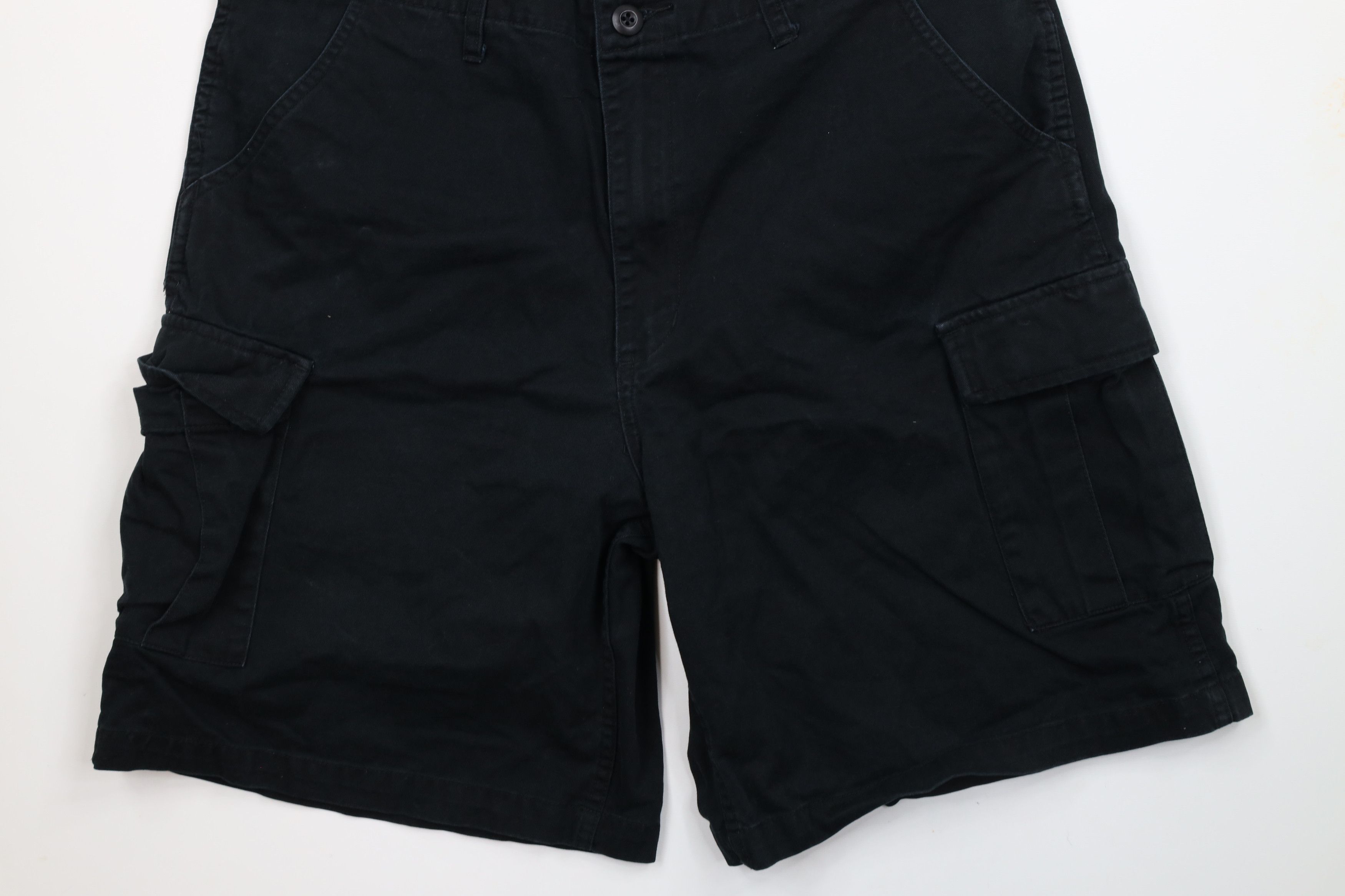 Cabelas × Vintage Vintage Cabelas Heavyweight Surplus Cargo Shorts Black Size US 38 / EU 54 - 4 Thumbnail
