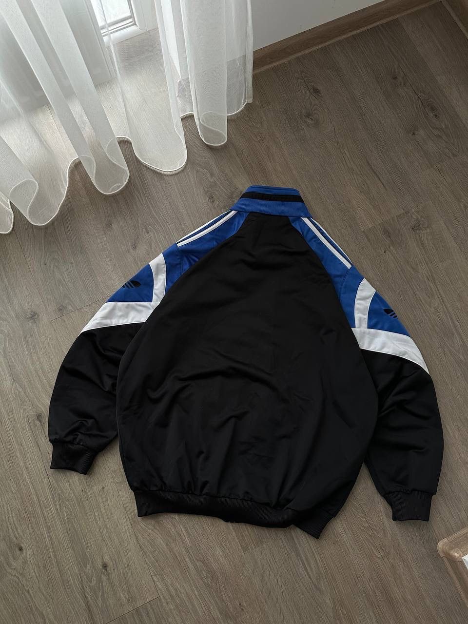 Adidas × Vintage Vintage Adidas Black Sportswear Zip Hoodie Size US L / EU 52-54 / 3 - 14 Thumbnail