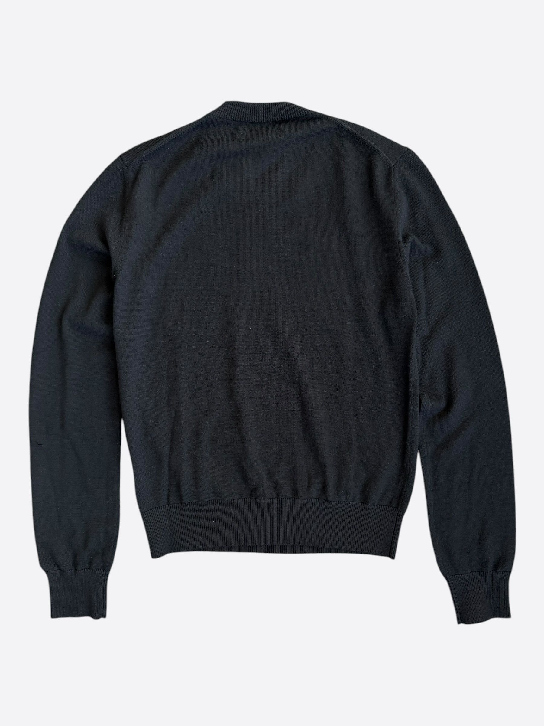 Amiri Amiri Black & White Dragon Logo Wool Sweater Size US S / EU 44-46 / 1 - 2 Thumbnail