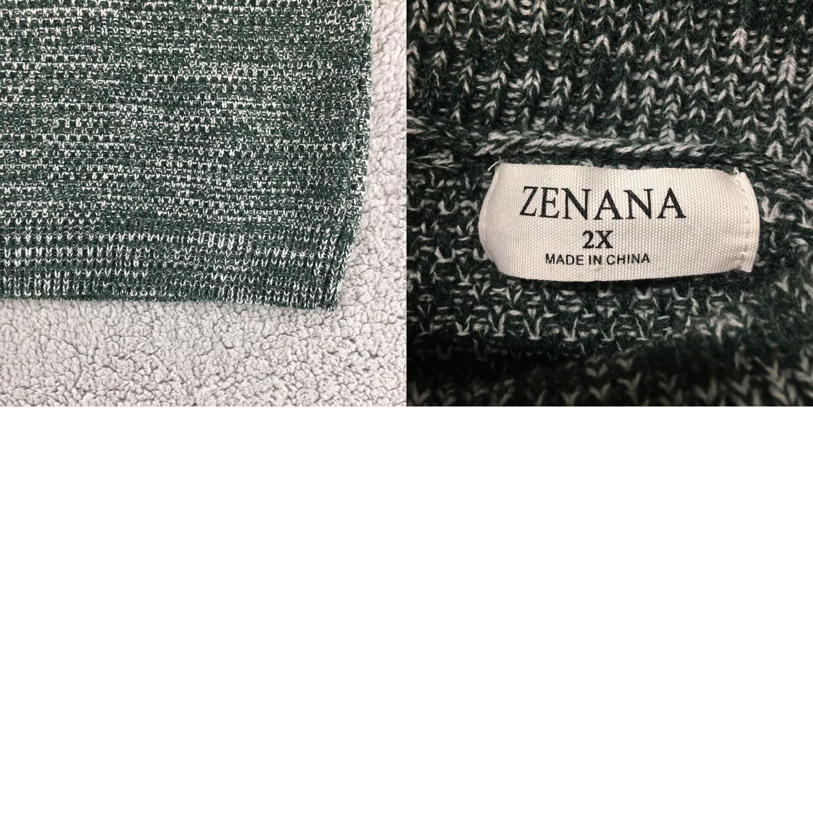 Vintage Zenana Cable Knit Sweater Womens 2X Gray Turtleneck Pullover Long Sleeve Casual Size XXL / US 16-18 / IT 52-54 - 8 Thumbnail