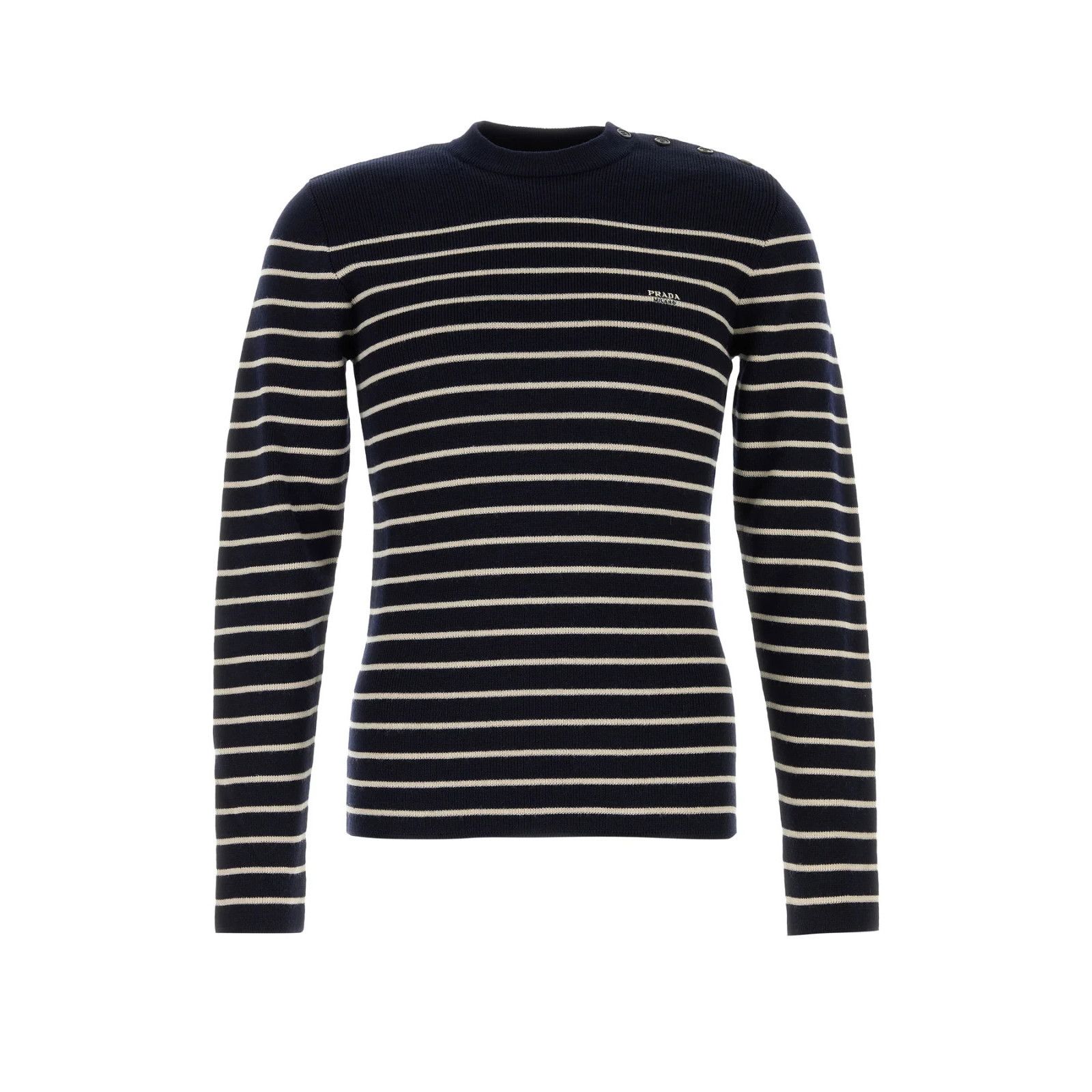 Prada PRADA Embroidered Wool Sweater New & Authentic (Men's size:5 Size US L / EU 52-54 / 3 - 1 Thumbnail