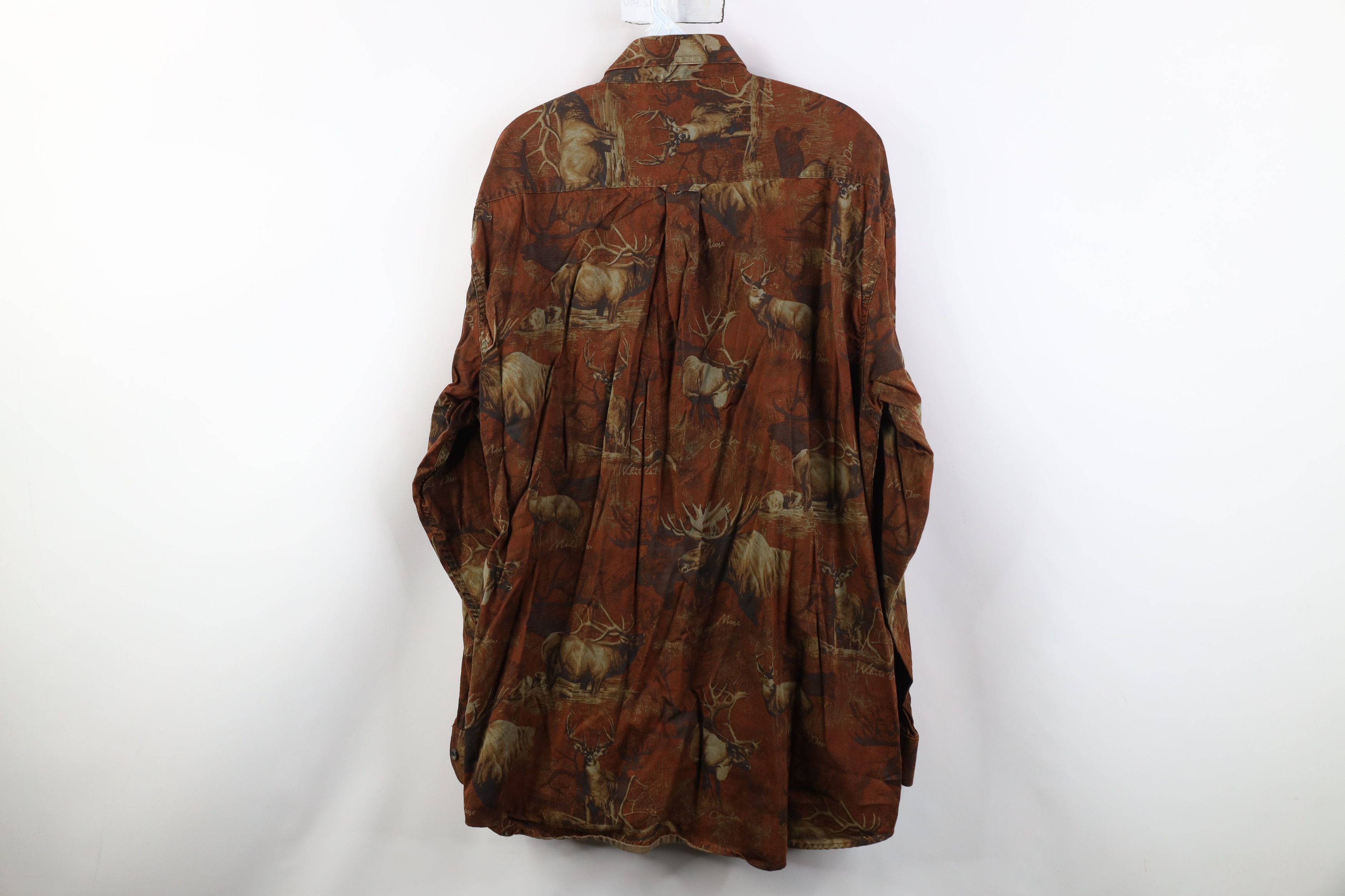 Vintage Vintage 90s Y2K Nature All Over Print Collared Button Shirt Size US XL / EU 56 / 4 - 13 Thumbnail