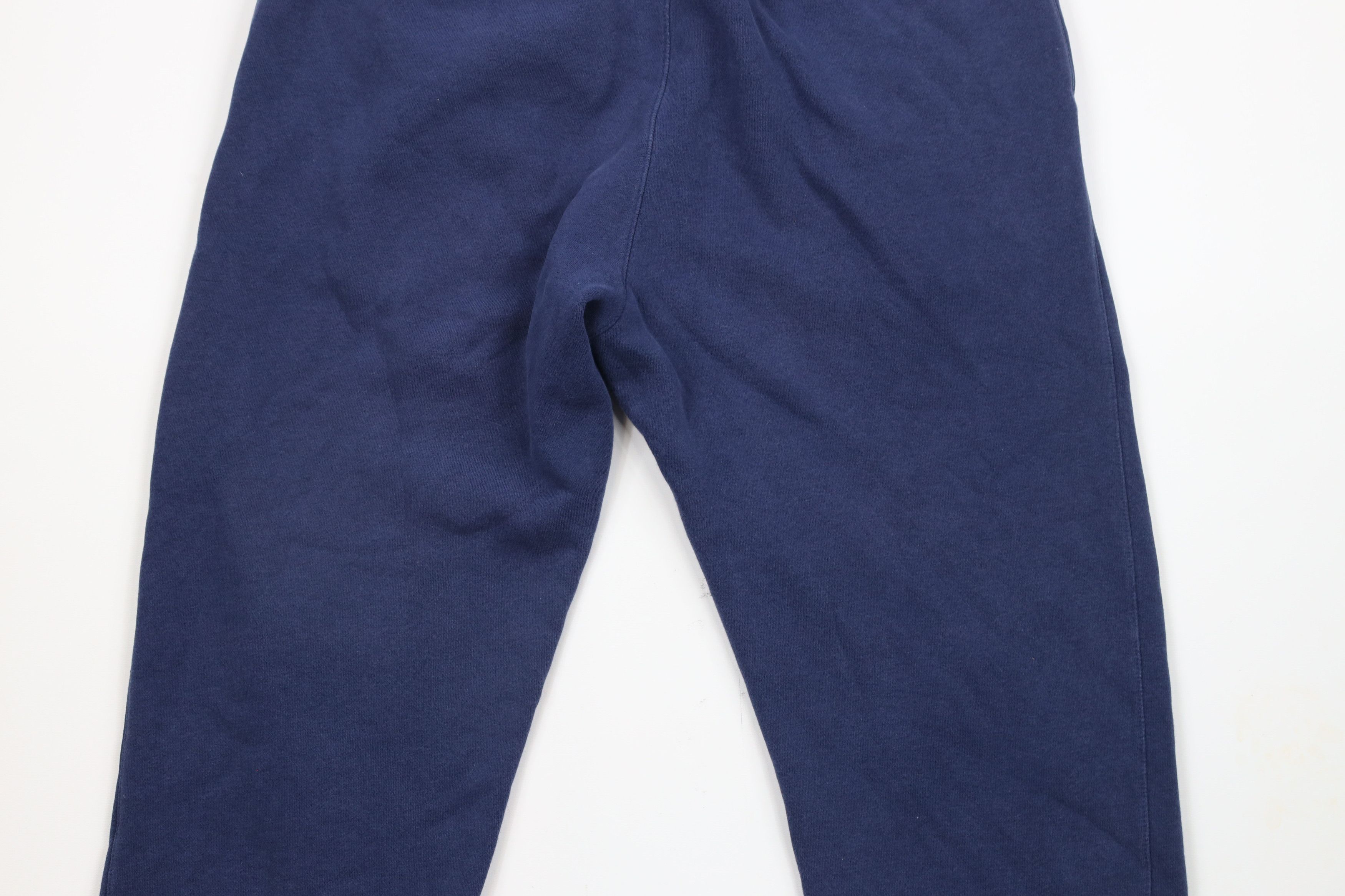 Nike × Vintage Vintage Nike Scott Mini Swoosh Wide Leg Sweatpants Blue Size US 34 / EU 50 - 11 Thumbnail