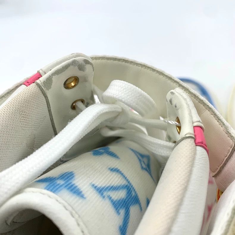 Louis Vuitton Louis Vuitton Color-block logo presbyopic lace-up high-top Size US 6.5 / EU 39-40 - 9 Thumbnail