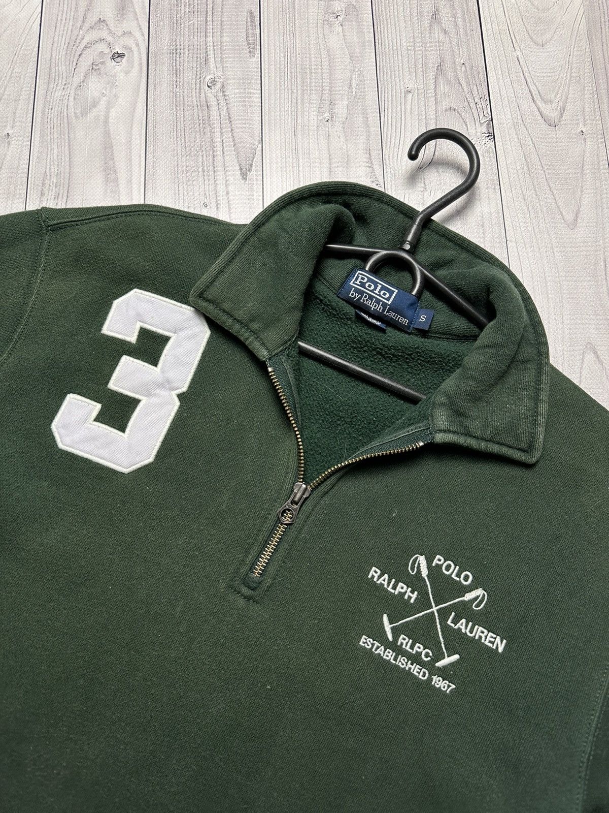 Polo Ralph Lauren × Vintage Vintage polo Ralph Lauren zip 1/4 sweatshirt logo 3 Size S Size US S / EU 44-46 / 1 - 3 Thumbnail