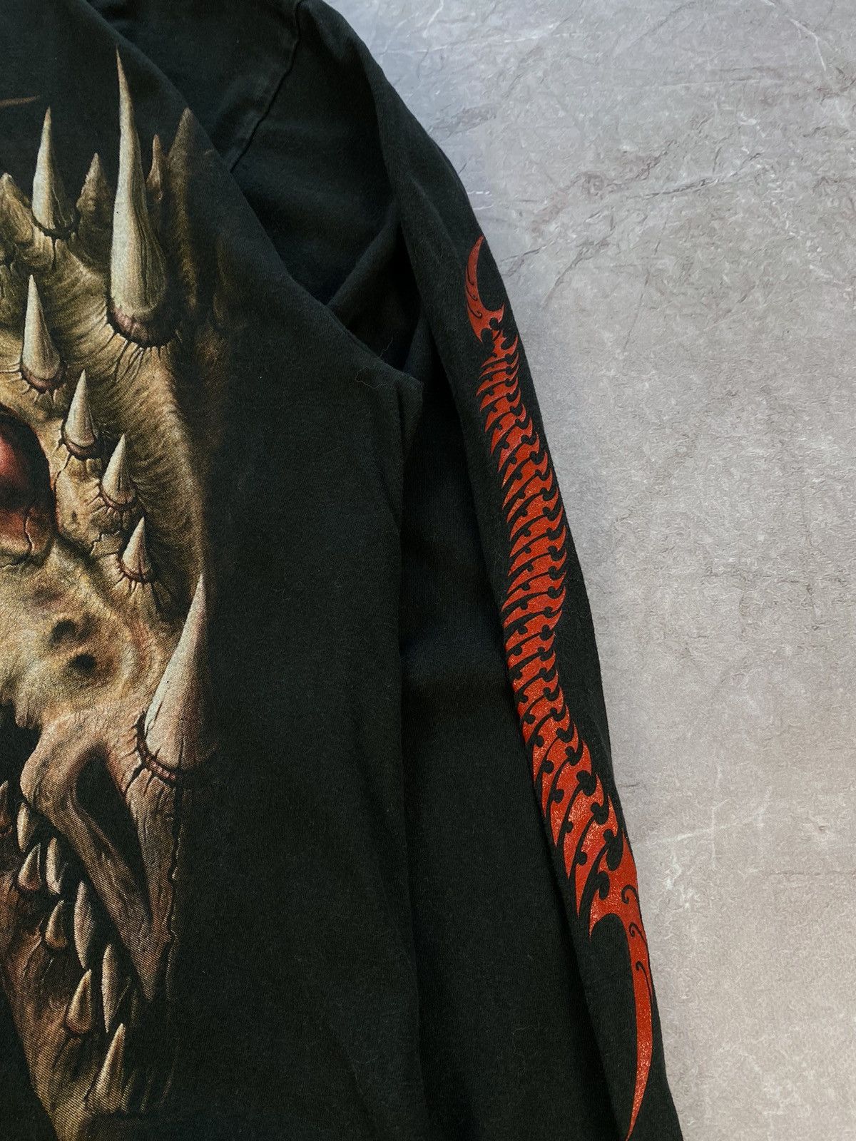 Vintage Vintage 90s Spiral Dragon Skeleton Big Logo Long Sleeve Size US L / EU 52-54 / 3 - 5 Thumbnail