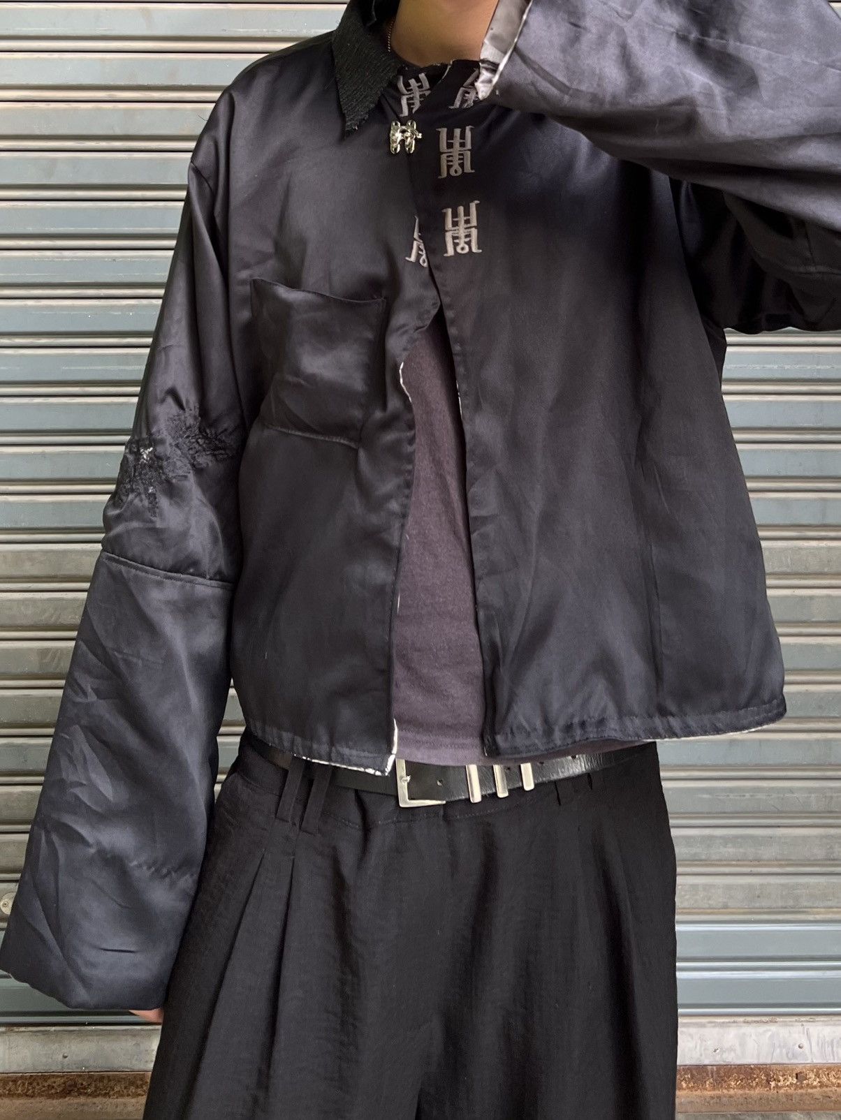 Japanese Brand 1of1 DARKPULL Custom Yukata Jacket Dragon Embroidery Size US L / EU 52-54 / 3 - 13 Thumbnail