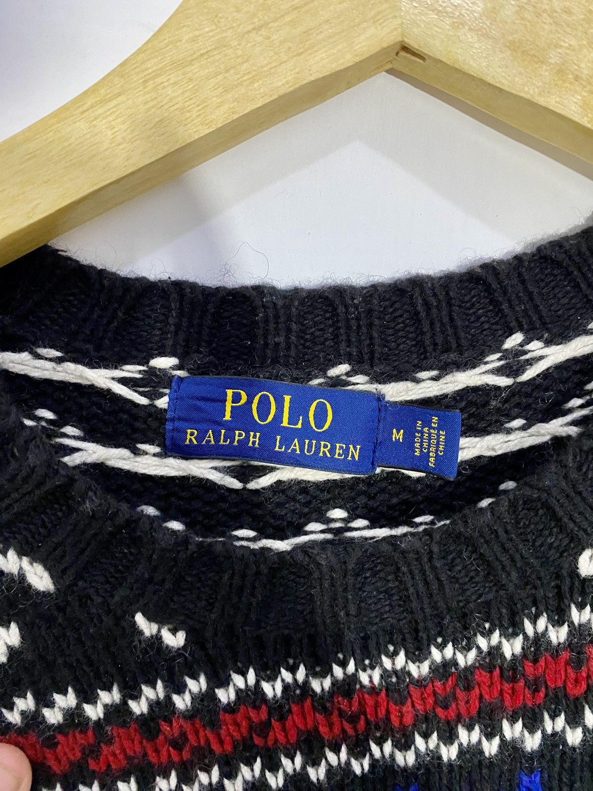 Polo Ralph Lauren × Ralph Lauren × Vintage 💥Aztec💥Ralph Lauren Classic Knitwear Size US L / EU 52-54 / 3 - 10 Thumbnail