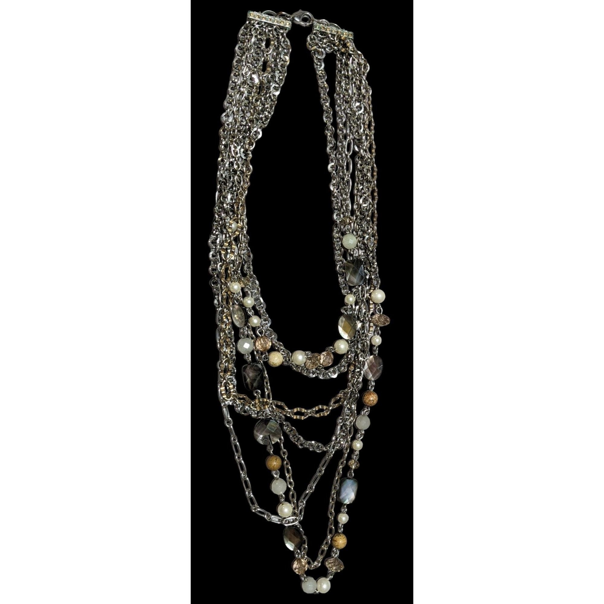 Other Multilayer Gemstone Chain Necklace Size ONE SIZE - 4 Thumbnail