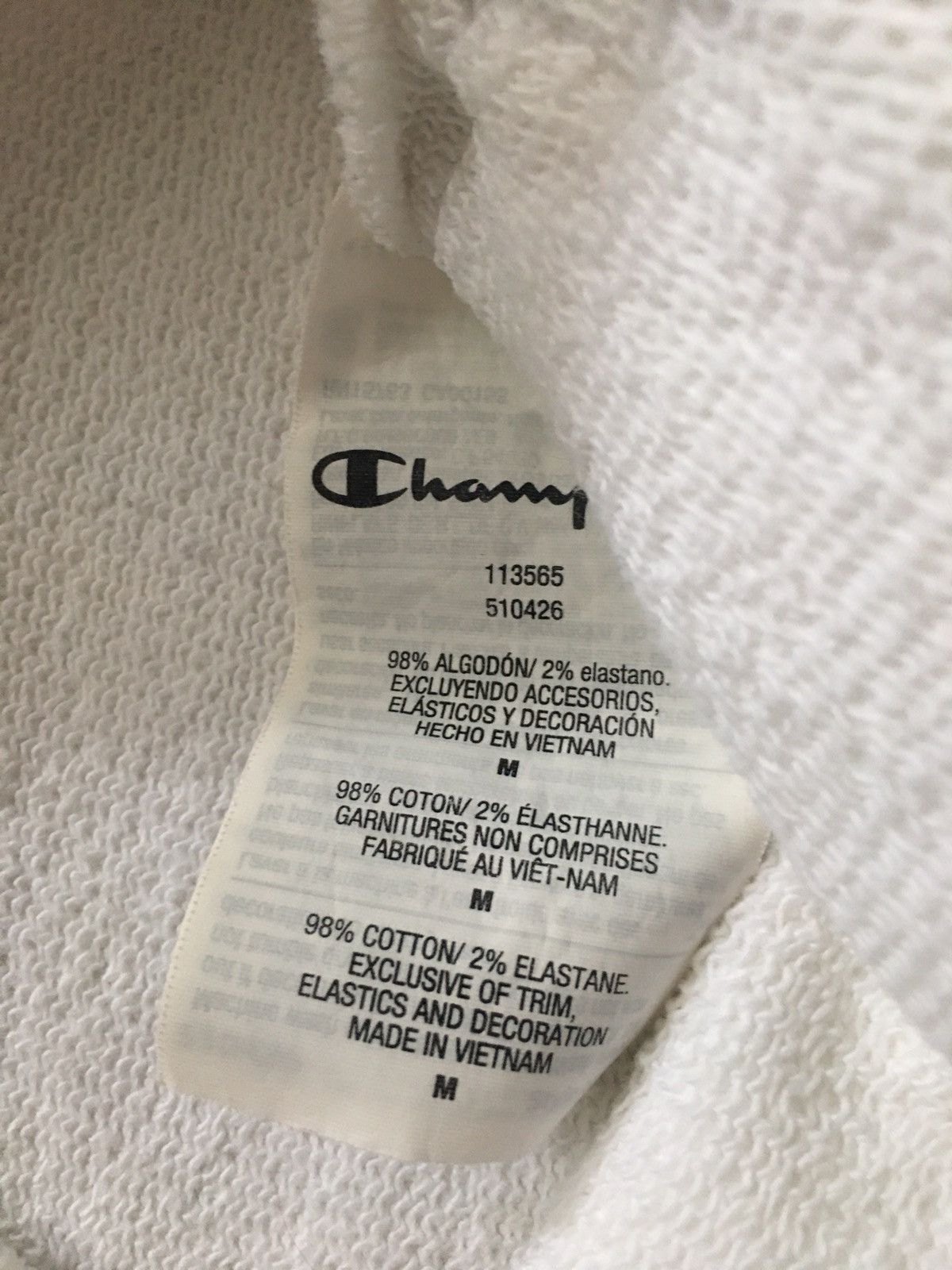 Champion Champion X Chiara Ferragni White Womens Sweatpants Size M Size 32" / US 10 / IT 46 - 14 Thumbnail