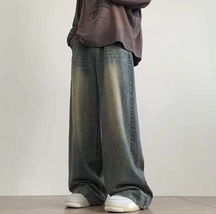 Jean × Vintage Distressed Vintage Blue Baggy Jeans Size US 31 - 1 Thumbnail