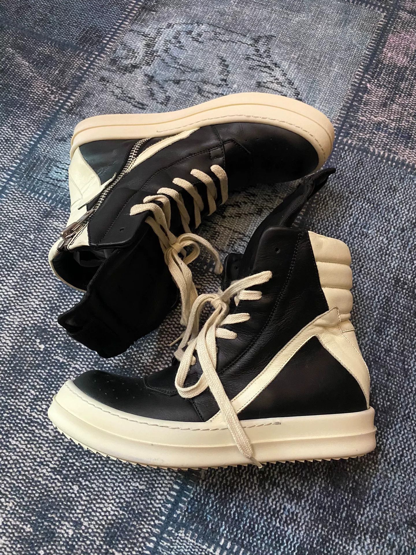 Rick Owens Rick Owens Leather Pink Hitop Sneakers 36 Women Size US 6 / IT 36 - 1 Thumbnail