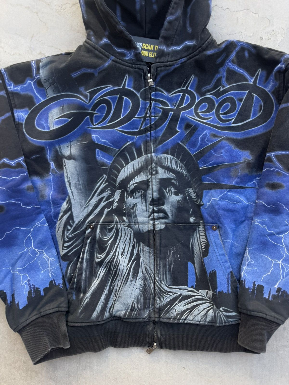 Godspeed Godspeed Voltage Zip Hoodie Blue Size Large Brand New Size US L / EU 52-54 / 3 - 3 Thumbnail