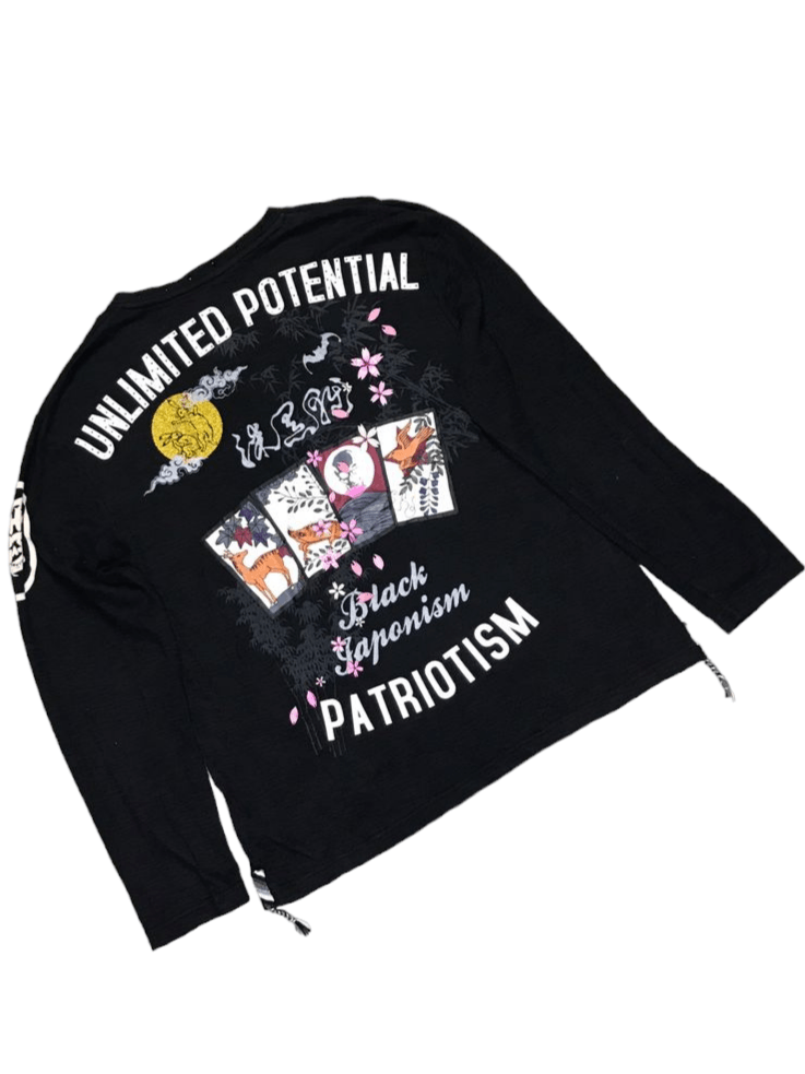 Japanese Brand Rare Black Japonism Mind Long Sleeve T-Shirt Size US XL / EU 56 / 4 - 2 Thumbnail