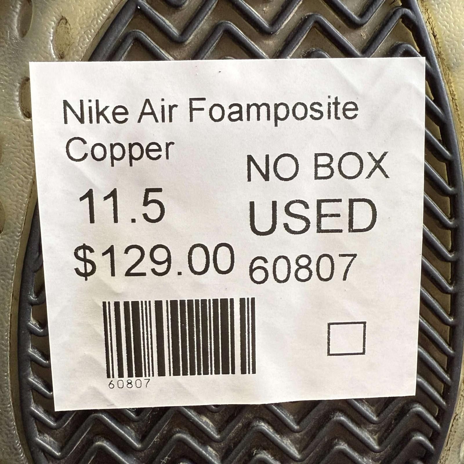 Nike Nike Air Foamposite Copper 11.5 Used No Box 314996-007 Size US 11.5 / EU 44-45 - 8 Thumbnail