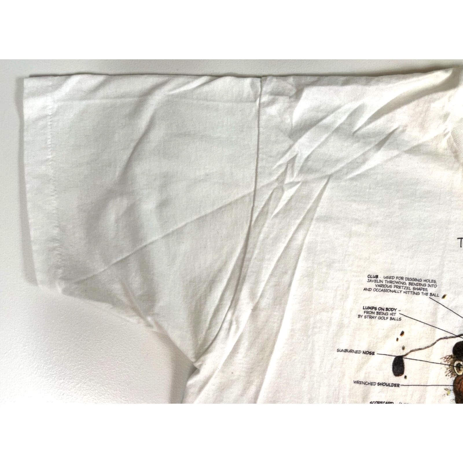 Vintage VINTAGE Men's The Golfer T-Shirt Gary Patterson 90s Screen Stars Best White XL Golf 90s Mens Size US XL / EU 56 / 4 - 7 Thumbnail